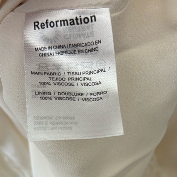 Reformation Ronan Dress in White Sz 12 - Picture 11 of 13